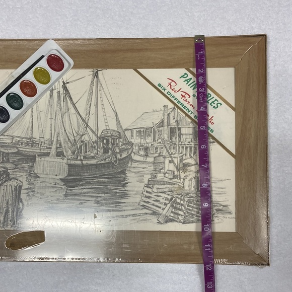 NWT vintage nautical boats paintables by red farm studio six different scenes - Picture 5 of 10
